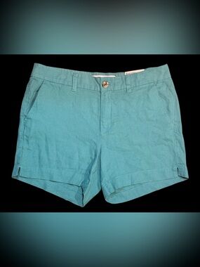 Old Navy Everyday Shorts Womens 6 NWT Mid Rise 5” Stretch Blue Cotton Twill